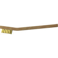 Petites brosses de nettoyage , Laiton, 3 x 7 rangs de fils, Longueur 7-3/4" Duraquip Inc