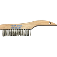 Brosses de nettoyage &agrave; manche en patin, Acier inoxydable, 4 x 16 rangs de fils, Longueur 10" Duraquip Inc
