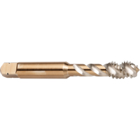 45° Spiral Flute Tap, High Speed Cobalt, 8-32 Thread, 2-1/8" L Duraquip Inc