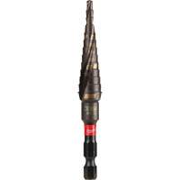 #1 Shockwave Impact Duty Step Drill Bit, 1/2" - 1-1/8" , 1/32" Increments, Titanium Duraquip Inc