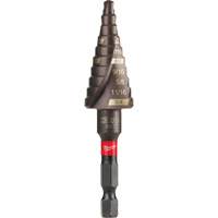 #3 Shockwave Impact Duty Step Drill Bit, 3/16" - 3/4" , 1/16" Increments, Titanium Duraquip Inc