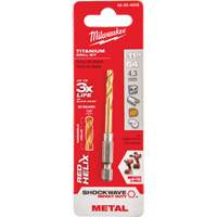 Shockwave Drill Bit, 11/64", Titanium, 1-3/32" Flute, 135° Point Duraquip Inc