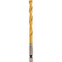 Shockwave Drill Bit, 1/4", Titanium, 2-15/32" Flute, 135° Point Duraquip Inc