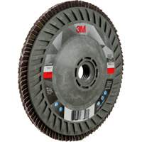 Disque &agrave; lamelles &agrave; changement rapide 769F, 5" x 5/8"-11, Type 27, Grain 120+, C&eacute;ramique Duraquip Inc