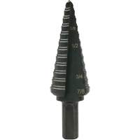 Multi-Hole Step Bit, 3/16"/4.8 mm - 7/8"/#4/22.2 mm  Duraquip Inc