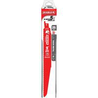 Lame de scie alternative pour la d&eacute;molition et les m&eacute;taux &eacute;pais, Bim&eacute;tal, 8-10 Dents par pouce, 9" lo Duraquip Inc