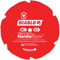 Lame de scie &agrave; d&eacute;couper HardieBlade, 10", 6 dents, Pour B&eacute;ton de fibre Duraquip Inc