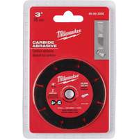 Lame abrasive au carbure, 3" x Arbre de 3/8", Carbure de silicium, 20 000 Tr/min Duraquip Inc