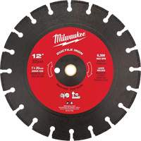 Circular Saw Blade, 12", Ductile Iron Use Duraquip Inc