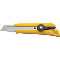Ratchet Lock Utility Knife with Solid Blade, 18 mm, Stainless Steel Blade Duraquip Inc