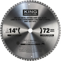 Chop Saw Blade, 14", 72 Teeth, Metal Use Duraquip Inc