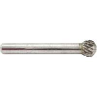 Ball Shape Carbide Shipyard Bur, SD-3, 3/8" Dia., 1/4" Shank, 5/16" Depth of Cut Duraquip Inc