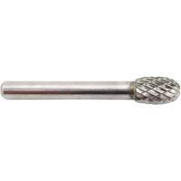 Oval Shape Carbide Shipyard Bur, SE-3, 3/8" Dia., 1/4" Shank, 5/8" Depth of Cut Duraquip Inc