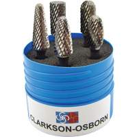 Shipyard Cut Carbide Bur Set, 5 Pieces Duraquip Inc