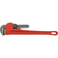 Pipe Wrench, 2-1/2" Jaw Capacity, 18" Long, Powder Coated Finish, None Handle Duraquip Inc