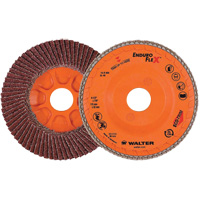 Disque &agrave; lamelles Enduro-Flex, 4-1/2" x 7/8", Type 27, Grain 40, Alumine de zirconium Duraquip Inc