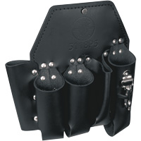 Tool Pouch, Multiple Tool Holder, Leather, 5 Pockets Duraquip Inc