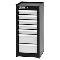 Armoire compl&eacute;mentaire, 7 tiroirs, 14-3/4" la x 18" p x 33,34" h, Noir Duraquip Inc