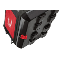 Packout Tote, Ballistic Nylon, 32 Pockets, Black/Red Duraquip Inc