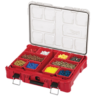 Packout Organizer, 20" x 15" x 5", Black/Red Duraquip Inc
