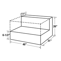 R&eacute;servoir de transfert pour carburant en acier, Acier, Capacit&eacute; 85 gal., Noir Duraquip Inc