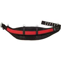 Ceinture de travail matelass&eacute;e, Nylon, Noir/Rouge Duraquip Inc