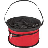 Sac range-tout style parachute, 11-4/5" lo x 11-4/5" la x 11" h, Nylon, Noir/Rouge Duraquip Inc