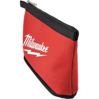 Zipper Pouch, Canvas, 1 Pockets, Black/Red Duraquip Inc