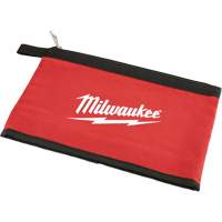 Zipper Pouch, Canvas, 1 Pockets, Black/Red Duraquip Inc