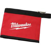 Multi-Size Zipper Pouches - Set of 3, Canvas, 3 Pockets, Black/Red Duraquip Inc