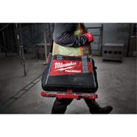 Packout Tool Bag, Ballistic Nylon, 8 Pockets, Black/Red Duraquip Inc