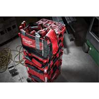 Packout Tool Bag, Ballistic Nylon, 8 Pockets, Black/Red Duraquip Inc