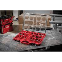 Packout Low-Profile Organizer, 19-3/4" x 16-2/5" x 2-1/2", Black/Red Duraquip Inc