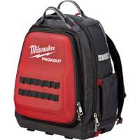 Packout Backpack, 15-3/4" L x 11-4/5" W, Black/Red, Ballistic Duraquip Inc