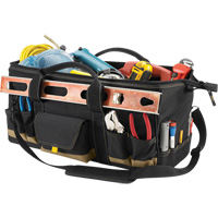 Sac &agrave; outils MEGAMOUTH, Polyester, 32 pochettes, Noir Duraquip Inc