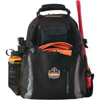 Arsenal&reg; 5843 Tool Backpack, 13-1/2" L x 8-1/2" W, Black, Polyester Duraquip Inc