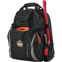 Arsenal&reg; 5843 Tool Backpack, 13-1/2" L x 8-1/2" W, Black, Polyester Duraquip Inc
