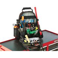 Arsenal&reg; 5843 Tool Backpack, 13-1/2" L x 8-1/2" W, Black, Polyester Duraquip Inc