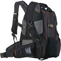 Arsenal&reg; 5843 Tool Backpack, 13-1/2" L x 8-1/2" W, Black, Polyester Duraquip Inc