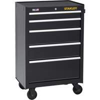 Armoire &agrave; outils roulante de s&eacute;rie 300, 5 tiroirs, 26-1/2" la x 18" p x 40-1/2" h, Noir Duraquip Inc