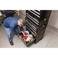 Armoire &agrave; outils moyenne de s&eacute;rie 300, 26" la, 2 tiroirs, Noir Duraquip Inc