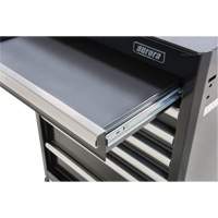 Industrial Tool Cart, 7 Drawers, 27" W x 18-3/4" D x 39" H, Black Duraquip Inc