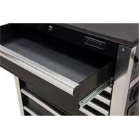 Heavy-Duty Tool Cart, 7 Drawers, 28" W x 22" D x 42-3/8" H, Black Duraquip Inc
