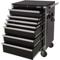 Heavy-Duty Tool Cart, 7 Drawers, 28" W x 22" D x 42-3/8" H, Black Duraquip Inc