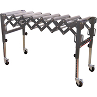 Convoyeurs &agrave; roulettes extensibles & flexibles, 20" la x 52" lo, Capacit&eacute; de 300 lb par pi lin. Duraquip Inc