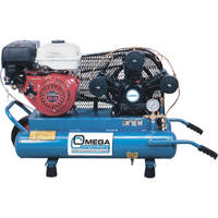 Contractor Series Air Compressors, Gas, 6.6 Gal. (8 US Gal), 125 PSI Duraquip Inc