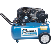 Professional Series Air Compressors, Electric, 16.6 Gal. (20 US Gal), 135 PSI, 115/1 V Duraquip Inc