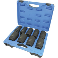 Jeu de douilles SAE &agrave; 6 pans PS901D, 9 Mcx, Chocs, Prise de 1", Profond Duraquip Inc
