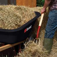 Wheelbarrow, 8 cu. Ft., Polyethylene Tray Duraquip Inc