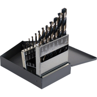 Drill Sets, 15 Pieces, High Speed Steel Duraquip Inc